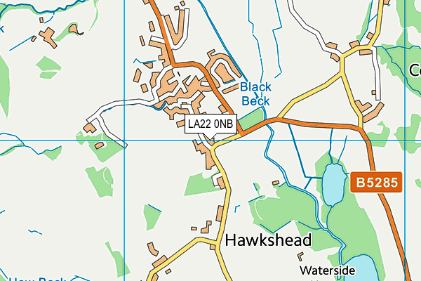 LA22 0NB map - OS VectorMap District (Ordnance Survey) LA22 0NB map - OS VectorMap District (Ordnance Survey)