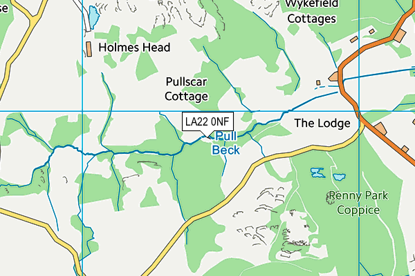 LA22 0NF map - OS VectorMap District (Ordnance Survey) LA22 0NF map - OS VectorMap District (Ordnance Survey)