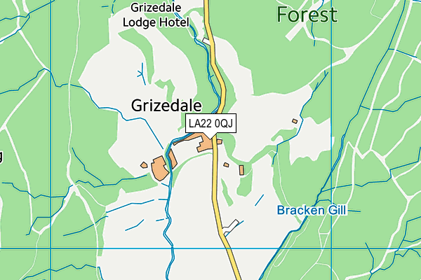 LA22 0QJ map - OS VectorMap District (Ordnance Survey) LA22 0QJ map - OS VectorMap District (Ordnance Survey)