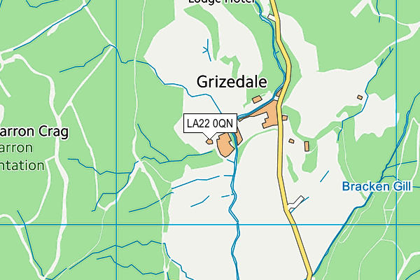LA22 0QN map - OS VectorMap District (Ordnance Survey) LA22 0QN map - OS VectorMap District (Ordnance Survey)
