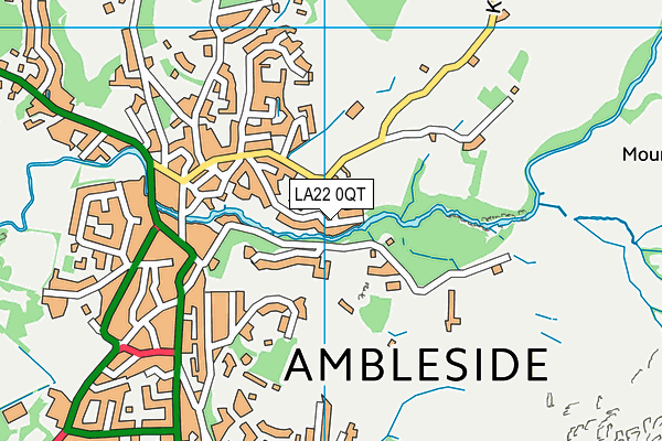 LA22 0QT map - OS VectorMap District (Ordnance Survey) LA22 0QT map - OS VectorMap District (Ordnance Survey)