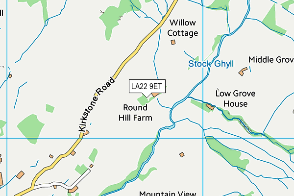 LA22 9ET map - OS VectorMap District (Ordnance Survey) LA22 9ET map - OS VectorMap District (Ordnance Survey)