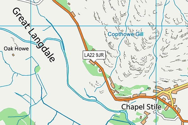 LA22 9JR map - OS VectorMap District (Ordnance Survey) LA22 9JR map - OS VectorMap District (Ordnance Survey)