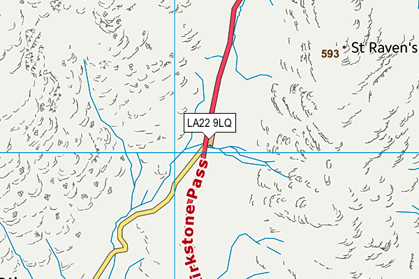 LA22 9LQ map - OS VectorMap District (Ordnance Survey) LA22 9LQ map - OS VectorMap District (Ordnance Survey)