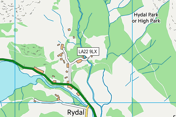 LA22 9LX map - OS VectorMap District (Ordnance Survey) LA22 9LX map - OS VectorMap District (Ordnance Survey)