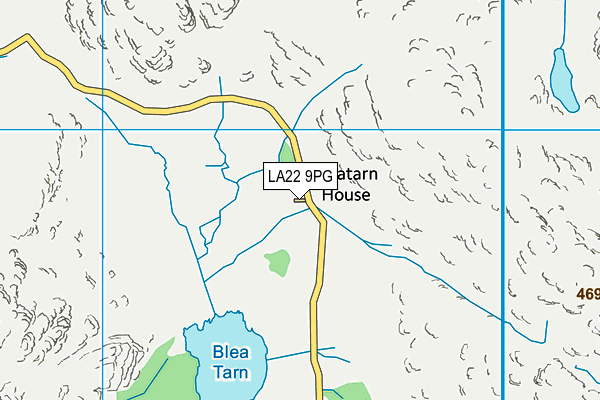 LA22 9PG map - OS VectorMap District (Ordnance Survey) LA22 9PG map - OS VectorMap District (Ordnance Survey)