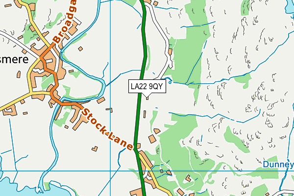 LA22 9QY map - OS VectorMap District (Ordnance Survey) LA22 9QY map - OS VectorMap District (Ordnance Survey)