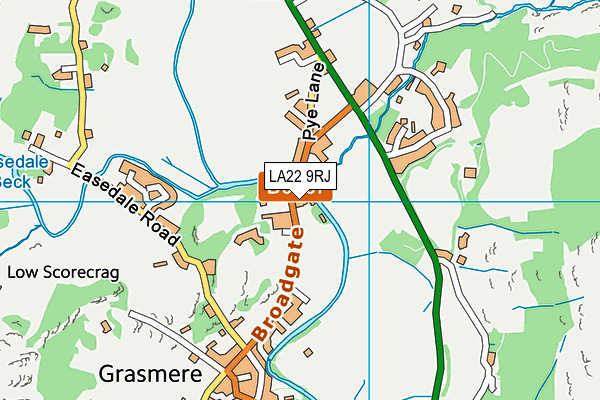 LA22 9RJ map - OS VectorMap District (Ordnance Survey) LA22 9RJ map - OS VectorMap District (Ordnance Survey)