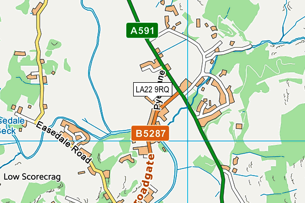LA22 9RQ map - OS VectorMap District (Ordnance Survey) LA22 9RQ map - OS VectorMap District (Ordnance Survey)