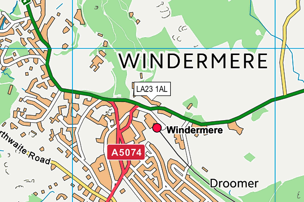 LA23 1AL map - OS VectorMap District (Ordnance Survey) LA23 1AL map - OS VectorMap District (Ordnance Survey)