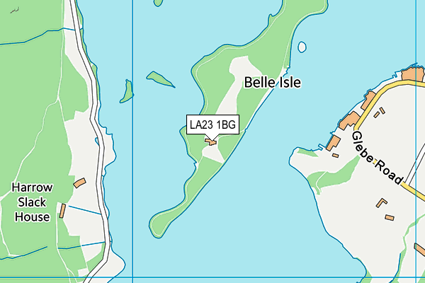 LA23 1BG map - OS VectorMap District (Ordnance Survey) LA23 1BG map - OS VectorMap District (Ordnance Survey)
