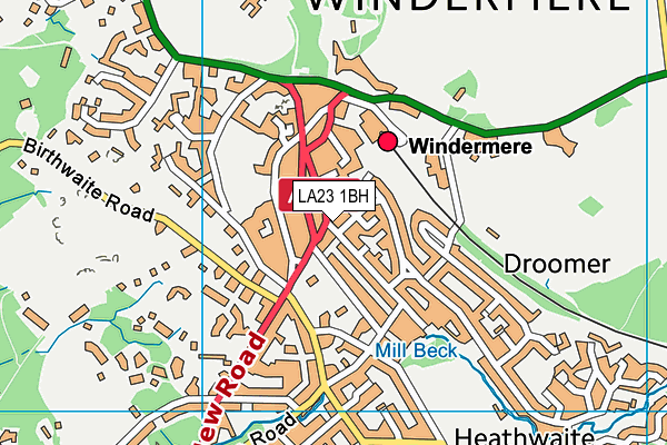 LA23 1BH map - OS VectorMap District (Ordnance Survey) LA23 1BH map - OS VectorMap District (Ordnance Survey)