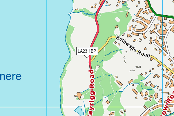 LA23 1BP map - OS VectorMap District (Ordnance Survey) LA23 1BP map - OS VectorMap District (Ordnance Survey)
