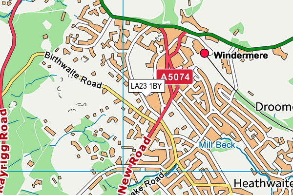 LA23 1BY map - OS VectorMap District (Ordnance Survey) LA23 1BY map - OS VectorMap District (Ordnance Survey)