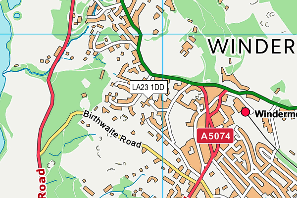 LA23 1DD map - OS VectorMap District (Ordnance Survey) LA23 1DD map - OS VectorMap District (Ordnance Survey)