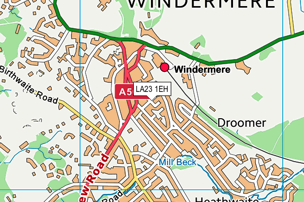 LA23 1EH map - OS VectorMap District (Ordnance Survey) LA23 1EH map - OS VectorMap District (Ordnance Survey)