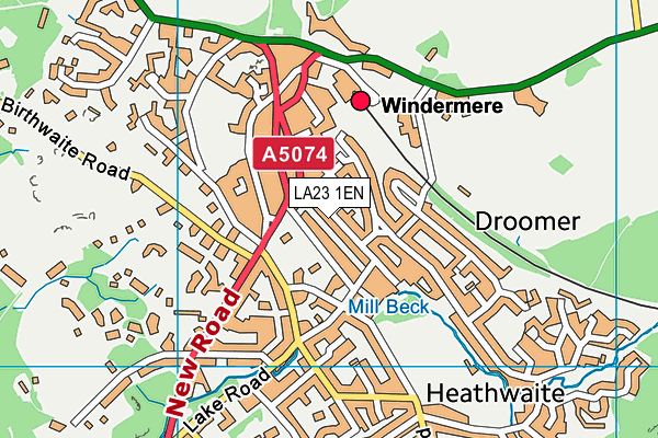 LA23 1EN map - OS VectorMap District (Ordnance Survey) LA23 1EN map - OS VectorMap District (Ordnance Survey)