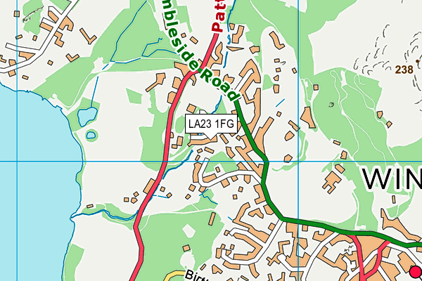 LA23 1FG map - OS VectorMap District (Ordnance Survey) LA23 1FG map - OS VectorMap District (Ordnance Survey)