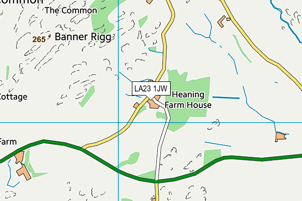 LA23 1JW map - OS VectorMap District (Ordnance Survey) LA23 1JW map - OS VectorMap District (Ordnance Survey)