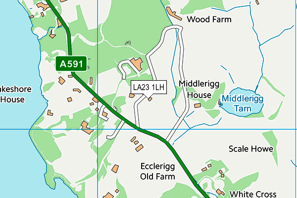 LA23 1LH map - OS VectorMap District (Ordnance Survey) LA23 1LH map - OS VectorMap District (Ordnance Survey)