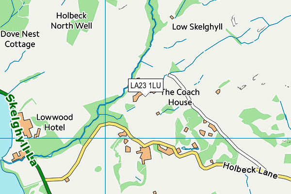 LA23 1LU map - OS VectorMap District (Ordnance Survey) LA23 1LU map - OS VectorMap District (Ordnance Survey)