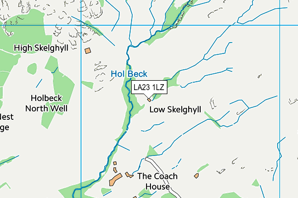 LA23 1LZ map - OS VectorMap District (Ordnance Survey) LA23 1LZ map - OS VectorMap District (Ordnance Survey)