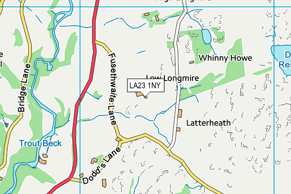 LA23 1NY map - OS VectorMap District (Ordnance Survey) LA23 1NY map - OS VectorMap District (Ordnance Survey)