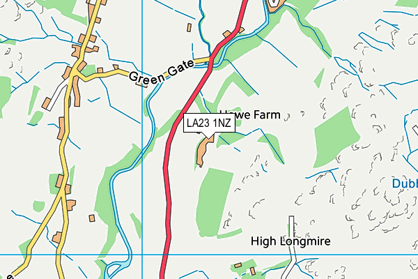 LA23 1NZ map - OS VectorMap District (Ordnance Survey) LA23 1NZ map - OS VectorMap District (Ordnance Survey)