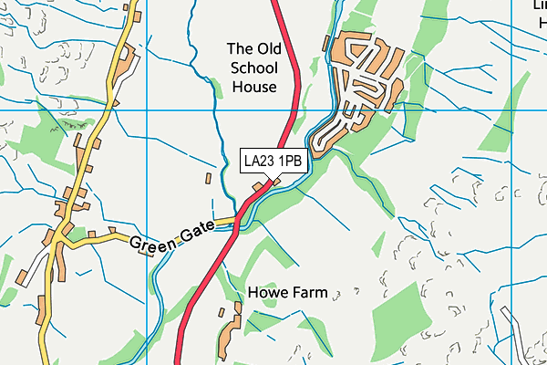 LA23 1PB map - OS VectorMap District (Ordnance Survey) LA23 1PB map - OS VectorMap District (Ordnance Survey)