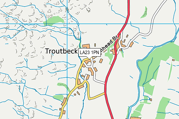 LA23 1PN map - OS VectorMap District (Ordnance Survey)