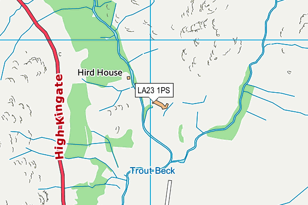 LA23 1PS map - OS VectorMap District (Ordnance Survey) LA23 1PS map - OS VectorMap District (Ordnance Survey)