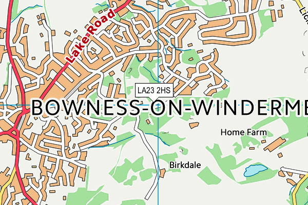 LA23 2HS map - OS VectorMap District (Ordnance Survey) LA23 2HS map - OS VectorMap District (Ordnance Survey)