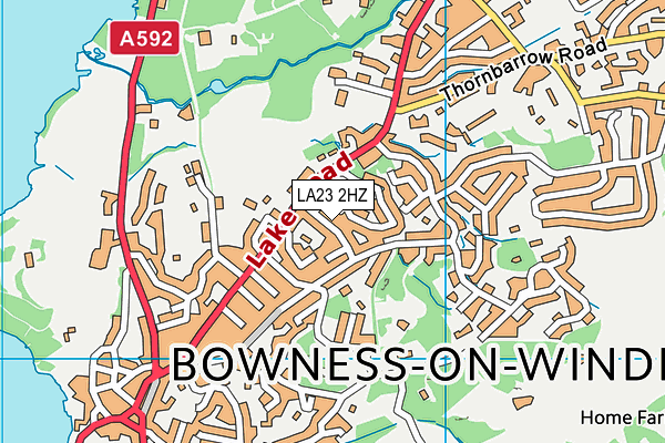 LA23 2HZ map - OS VectorMap District (Ordnance Survey) LA23 2HZ map - OS VectorMap District (Ordnance Survey)