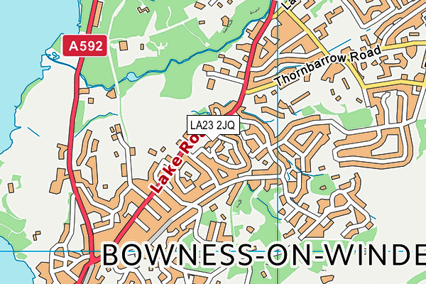 LA23 2JQ map - OS VectorMap District (Ordnance Survey) LA23 2JQ map - OS VectorMap District (Ordnance Survey)