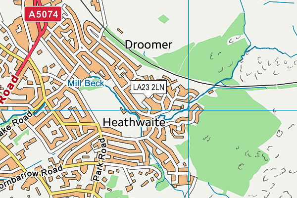 LA23 2LN map - OS VectorMap District (Ordnance Survey) LA23 2LN map - OS VectorMap District (Ordnance Survey)