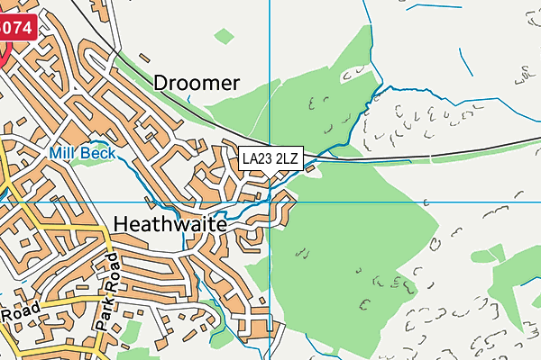 LA23 2LZ map - OS VectorMap District (Ordnance Survey) LA23 2LZ map - OS VectorMap District (Ordnance Survey)