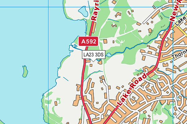 LA23 3DS map - OS VectorMap District (Ordnance Survey) LA23 3DS map - OS VectorMap District (Ordnance Survey)