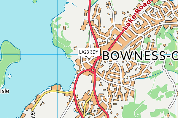 LA23 3DY map - OS VectorMap District (Ordnance Survey) LA23 3DY map - OS VectorMap District (Ordnance Survey)