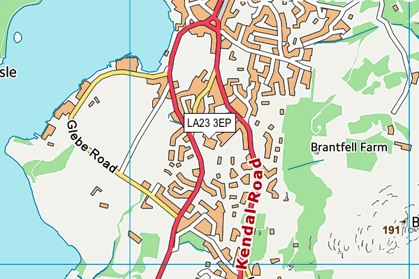 LA23 3EP map - OS VectorMap District (Ordnance Survey) LA23 3EP map - OS VectorMap District (Ordnance Survey)