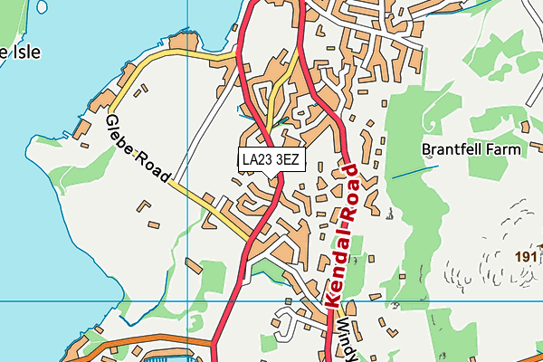 LA23 3EZ map - OS VectorMap District (Ordnance Survey) LA23 3EZ map - OS VectorMap District (Ordnance Survey)