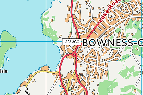 LA23 3GQ map - OS VectorMap District (Ordnance Survey) LA23 3GQ map - OS VectorMap District (Ordnance Survey)