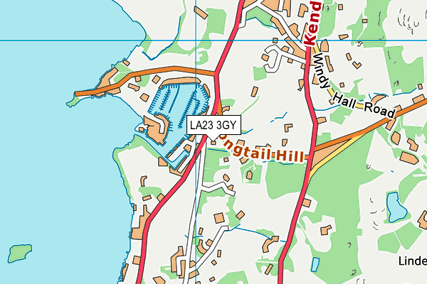 LA23 3GY map - OS VectorMap District (Ordnance Survey) LA23 3GY map - OS VectorMap District (Ordnance Survey)