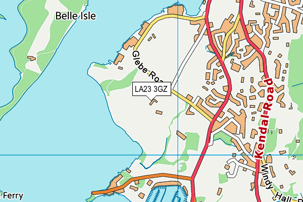 LA23 3GZ map - OS VectorMap District (Ordnance Survey) LA23 3GZ map - OS VectorMap District (Ordnance Survey)