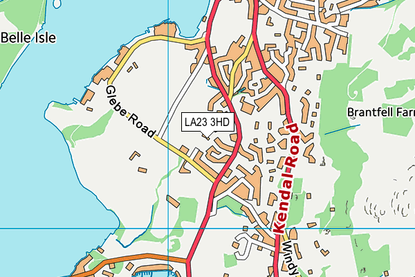 LA23 3HD map - OS VectorMap District (Ordnance Survey) LA23 3HD map - OS VectorMap District (Ordnance Survey)
