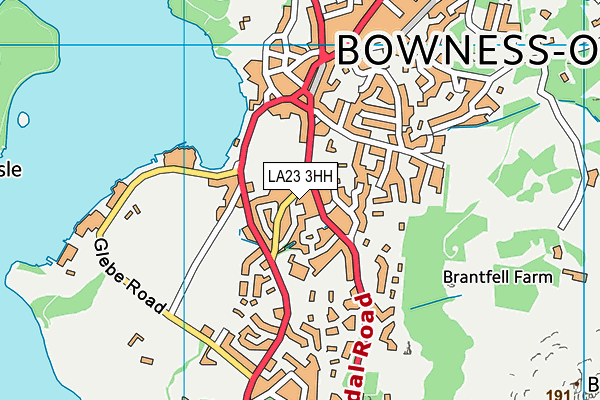 LA23 3HH map - OS VectorMap District (Ordnance Survey) LA23 3HH map - OS VectorMap District (Ordnance Survey)