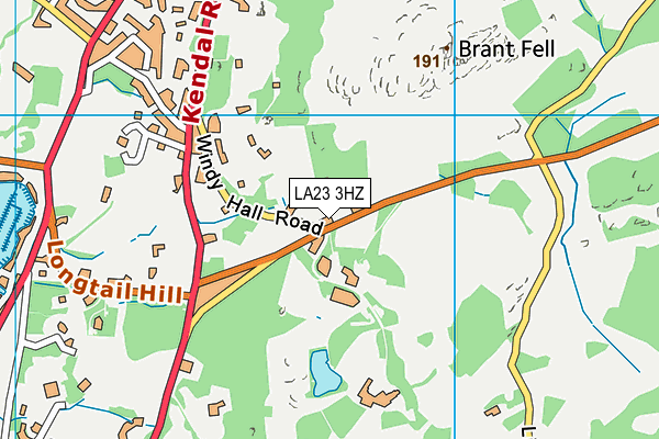LA23 3HZ map - OS VectorMap District (Ordnance Survey) LA23 3HZ map - OS VectorMap District (Ordnance Survey)