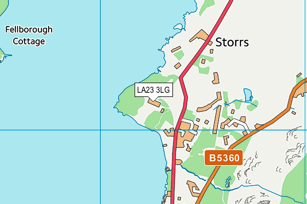 LA23 3LG map - OS VectorMap District (Ordnance Survey) LA23 3LG map - OS VectorMap District (Ordnance Survey)