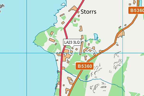 LA23 3LQ map - OS VectorMap District (Ordnance Survey) LA23 3LQ map - OS VectorMap District (Ordnance Survey)