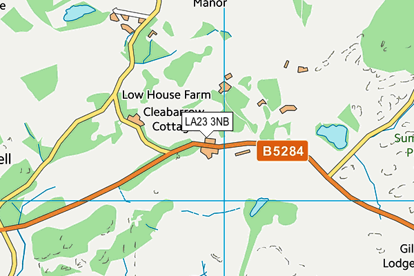 LA23 3NB map - OS VectorMap District (Ordnance Survey) LA23 3NB map - OS VectorMap District (Ordnance Survey)