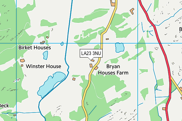 LA23 3NU map - OS VectorMap District (Ordnance Survey) LA23 3NU map - OS VectorMap District (Ordnance Survey)